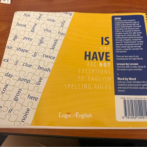 Yellow Sight Words Book - Picture 2 of 3